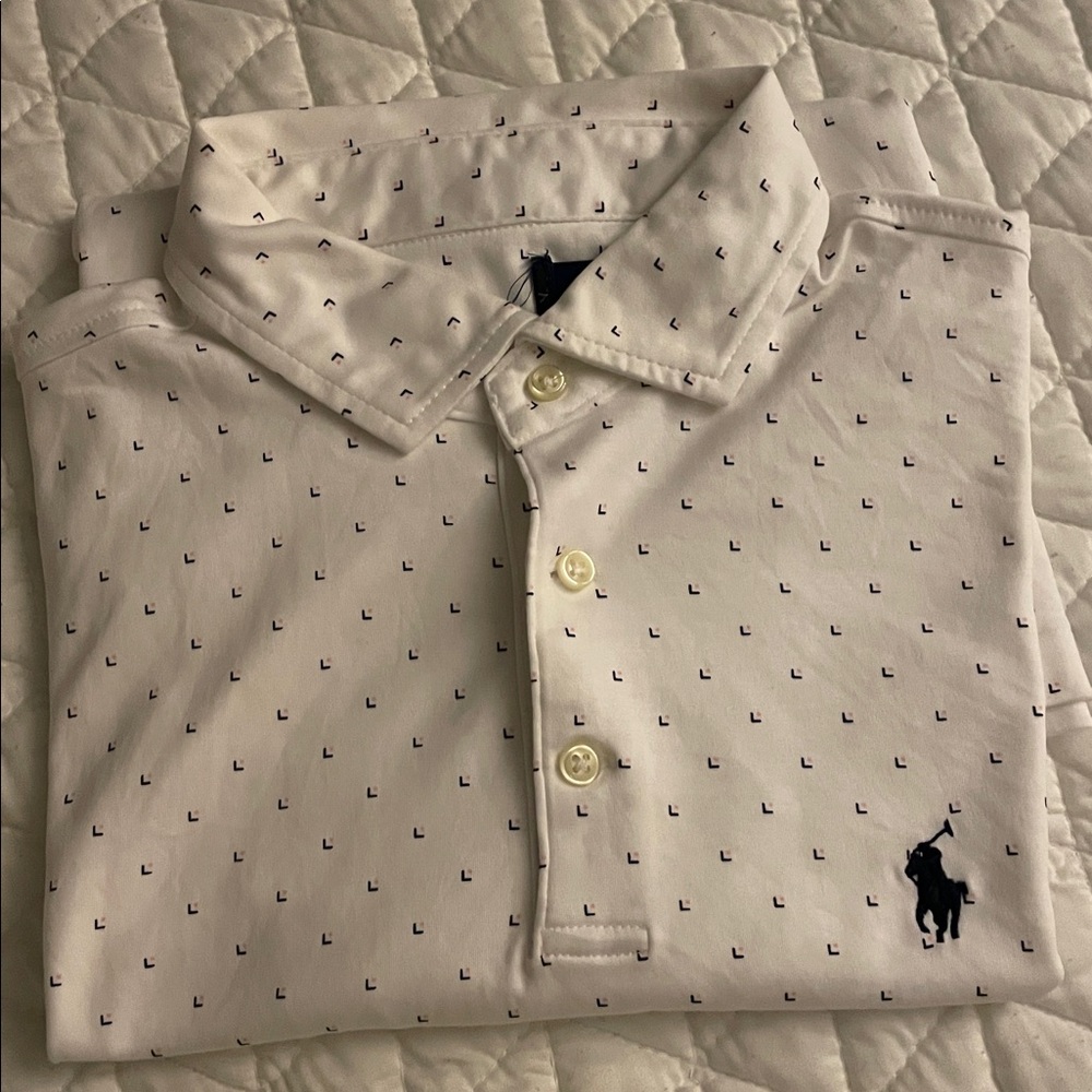 Polo Ralph Lauren White Polo Shirt-slightly used